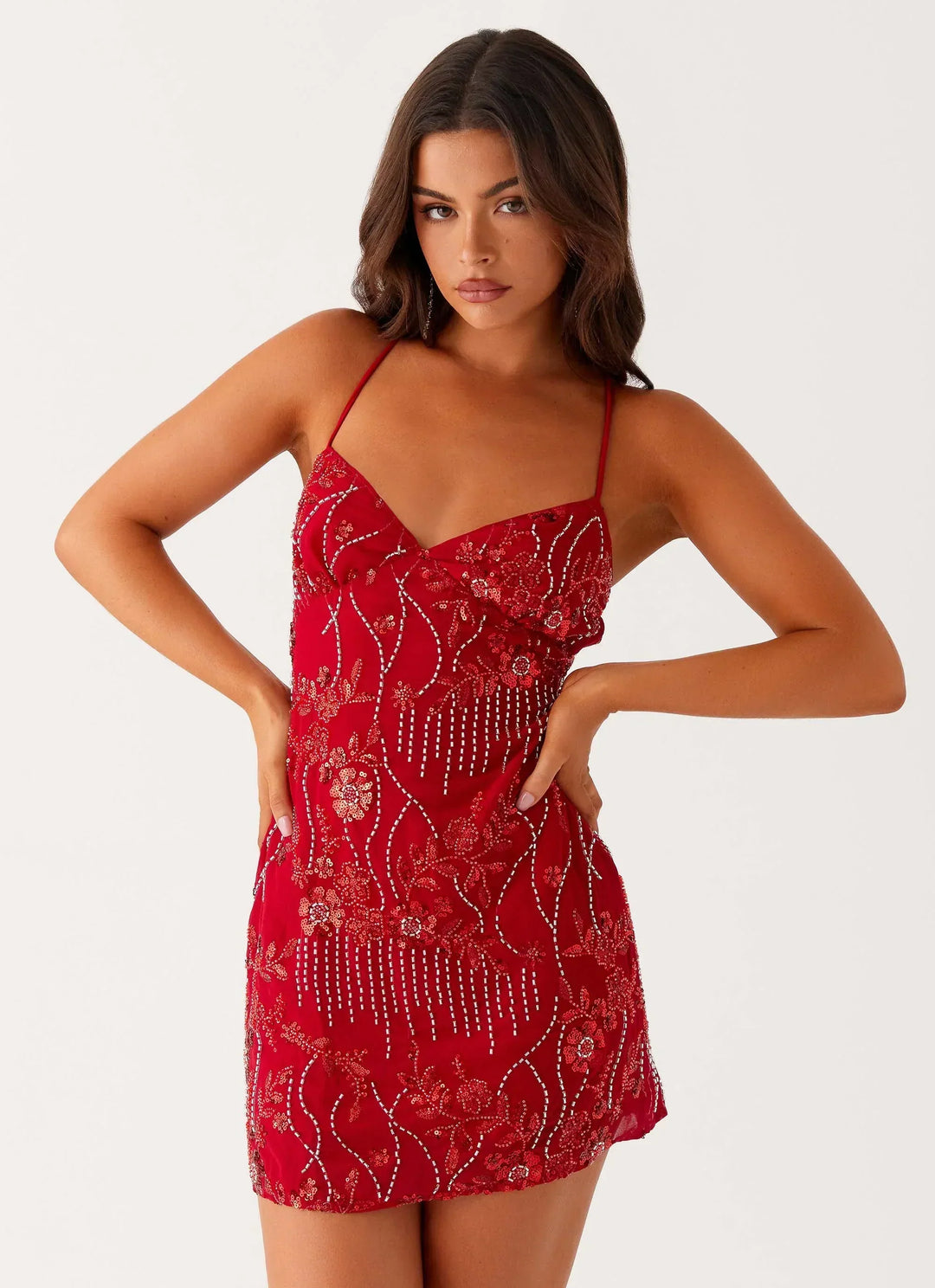 Kyline - Embroidered Mini Dress
