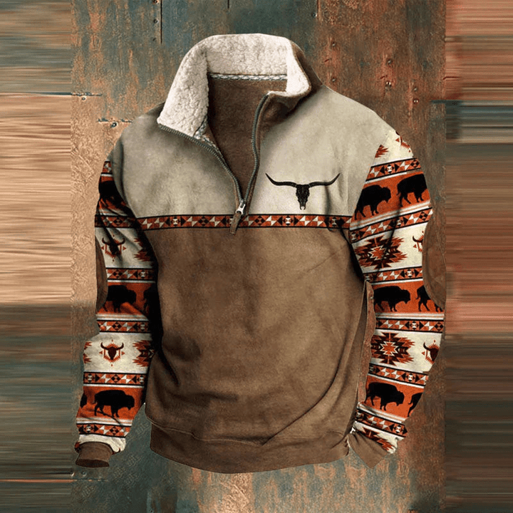 AURALYSYN – GRAPHIC ZIP-UP SWEATSHIRT FOR MEN
