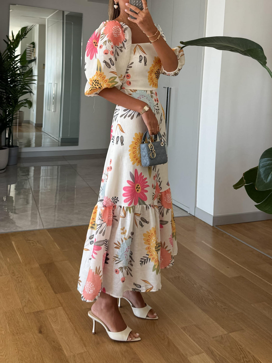 JULIETA – FLORAL PUFF MIDI