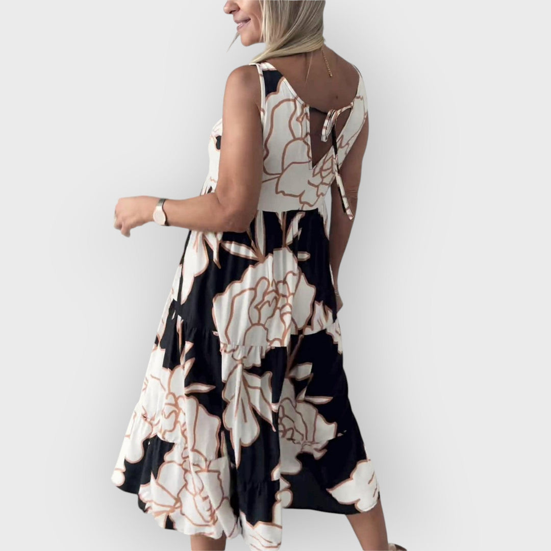 OAKLYNN – AVELINE STYLISH DRESS WITH FLORAL PATTERN
