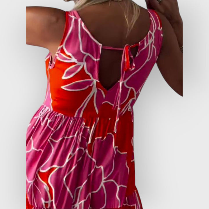 OAKLYNN – AVELINE STYLISH DRESS WITH FLORAL PATTERN