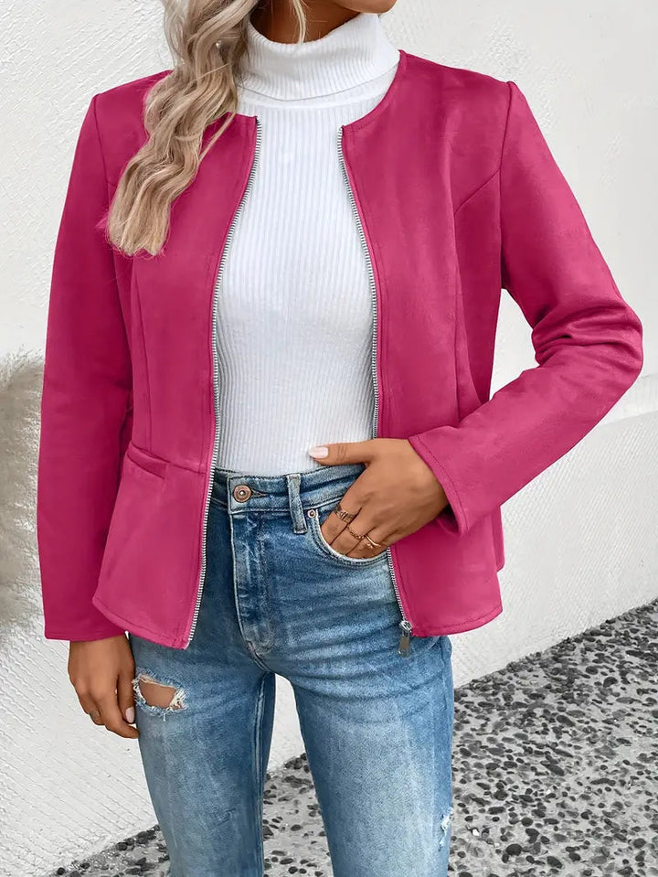 Thalia – Roksana Jacket With Zipper