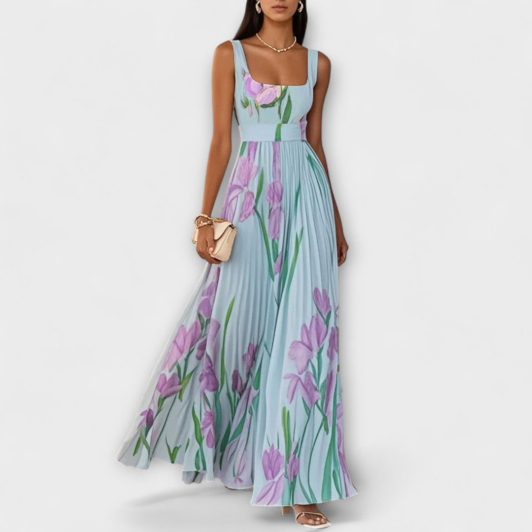AYETHERA – EMPIRE-WAIST PLEATED MAXI DRESS