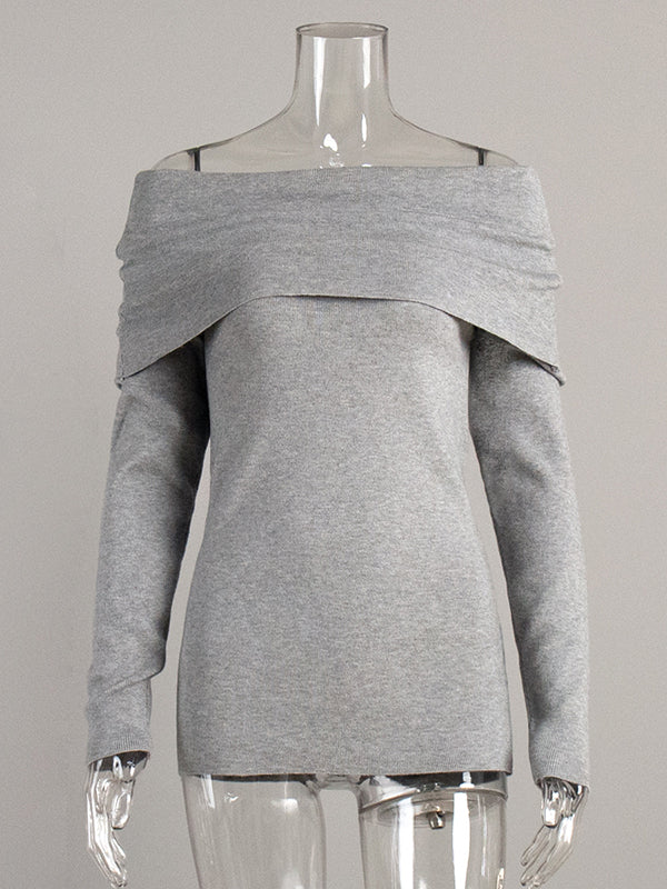 Erica - Off-Shoulder Elegance Sweater