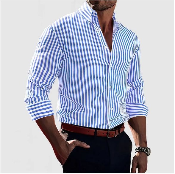 MELKER – STRIPED MEN’S SHIRT