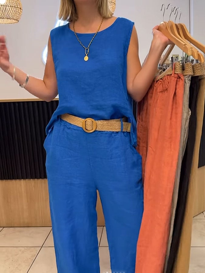 Naomi – Breezy Sleeveless Summer Jumpsuit