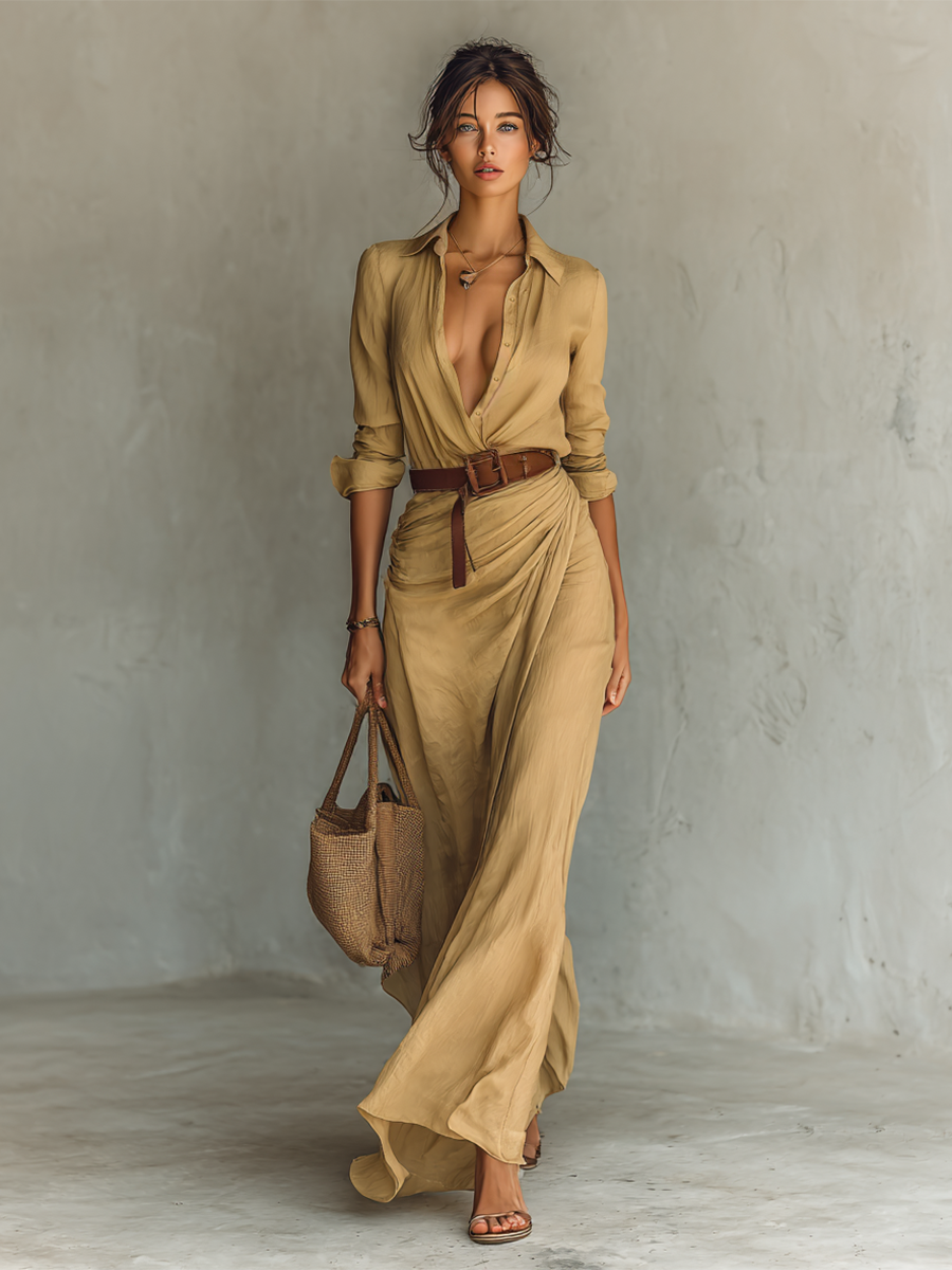 EMORIENNE – THE SILKEN CHARM MAXI DRESS