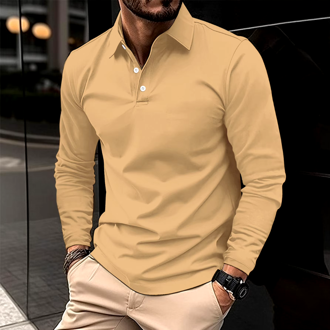 KNOX – RELAXED LONG-SLEEVE POLO