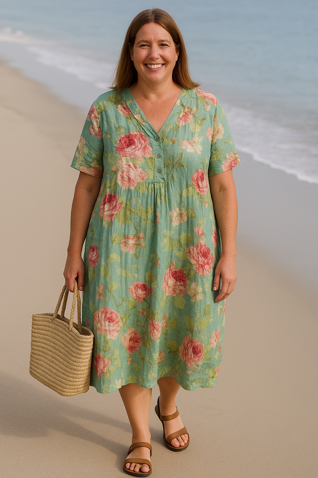 ISLA – FLORAL TUMMY-HIDING DRESS
