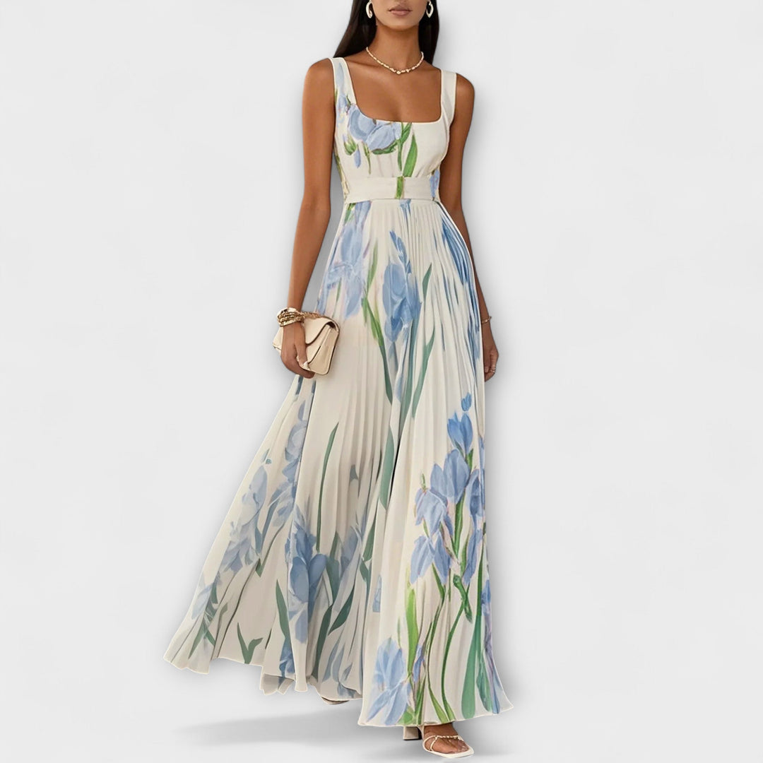 AYETHERA – EMPIRE-WAIST PLEATED MAXI DRESS