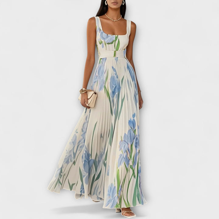 AYETHERA – EMPIRE-WAIST PLEATED MAXI DRESS