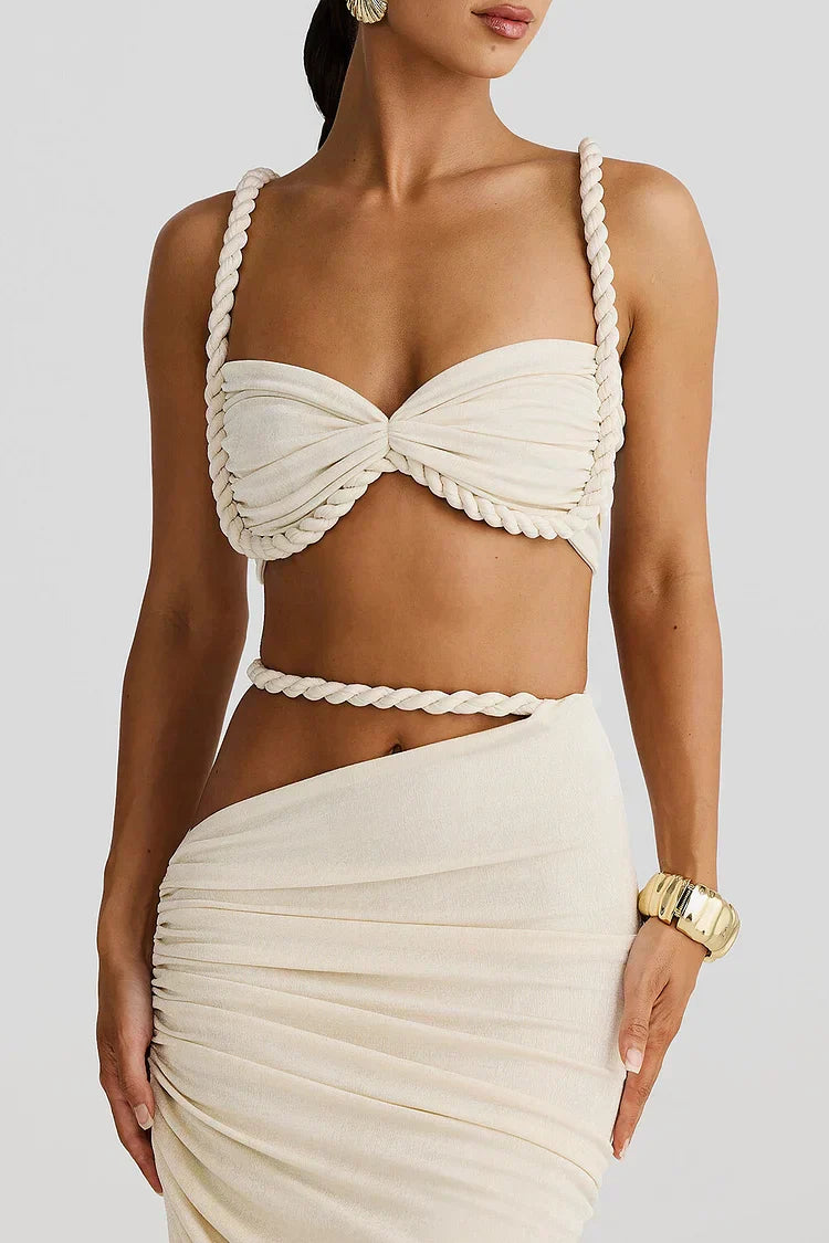 Ambrosia - Cutout Ruched Maxi Set