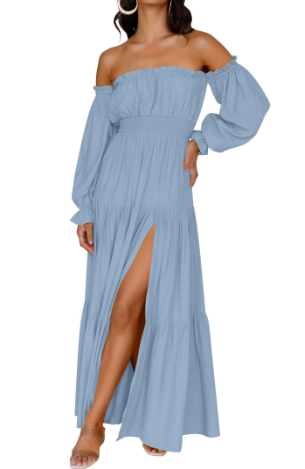 NORESSA – FLOWY TIERED MAXI DRESS