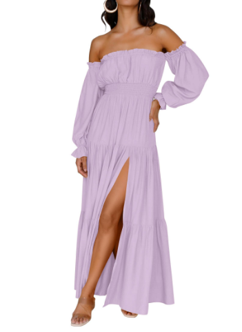 NORESSA – FLOWY TIERED MAXI DRESS