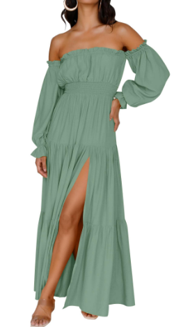 NORESSA – FLOWY TIERED MAXI DRESS