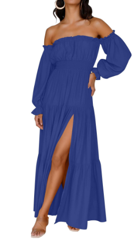 NORESSA – FLOWY TIERED MAXI DRESS