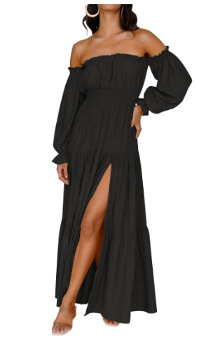 NORESSA – FLOWY TIERED MAXI DRESS