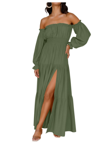 NORESSA – FLOWY TIERED MAXI DRESS