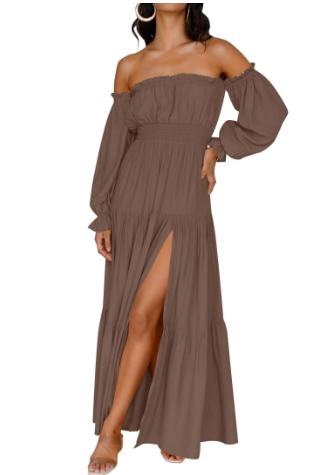 NORESSA – FLOWY TIERED MAXI DRESS