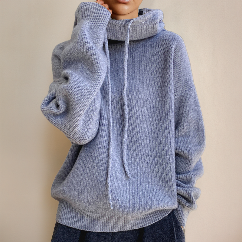 Eva - Drawstring Knit Sweater