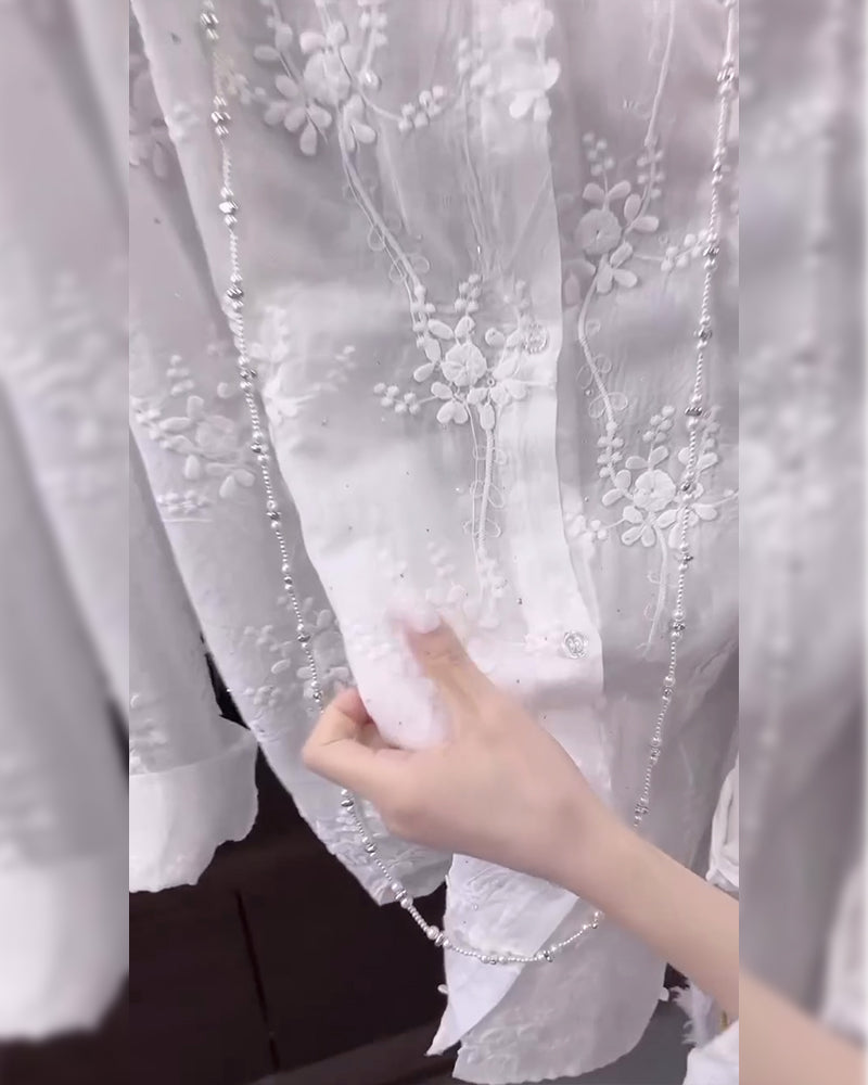 THERYSSAE – SHIRT WITH DROPPED SHOULDERS