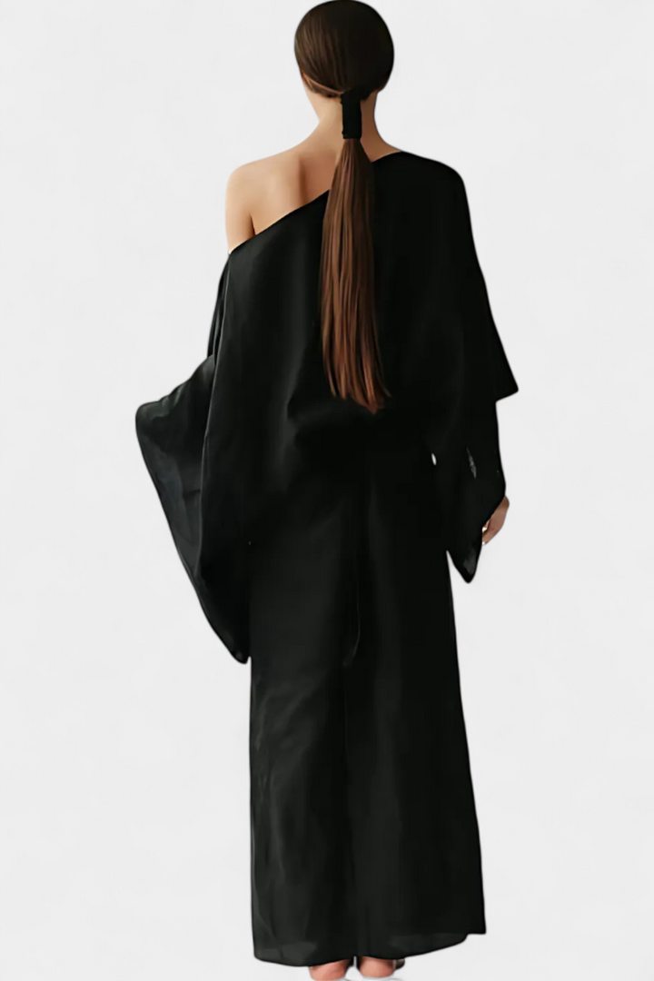 ZAYANA – STYLISH LINEN & COTTON KIMONO DRESS