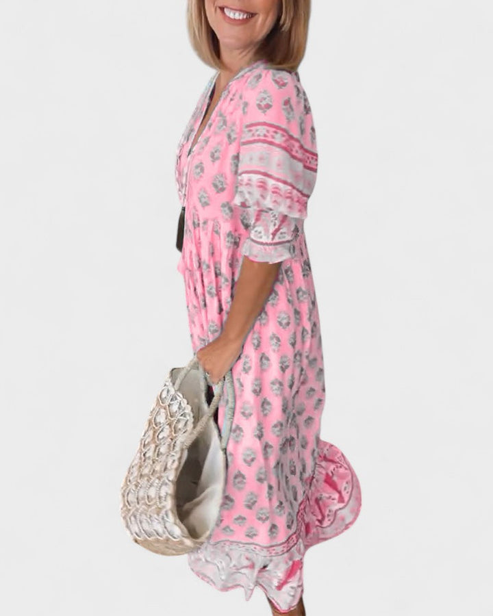 Lani - Boho Button Dress