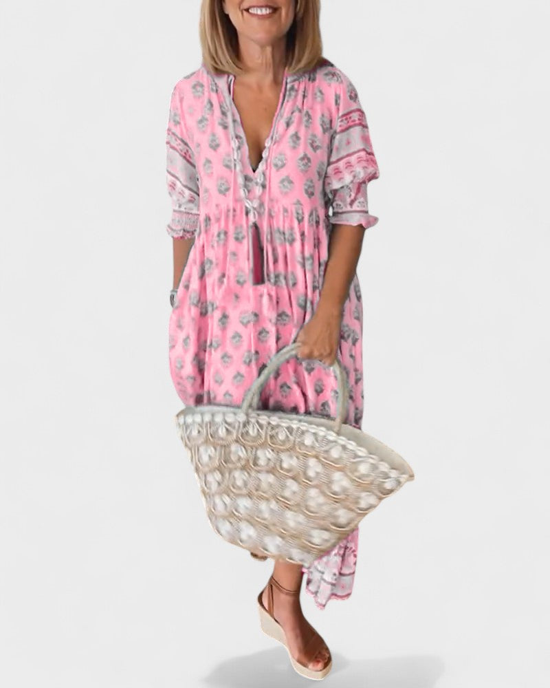 Lani - Boho Button Dress