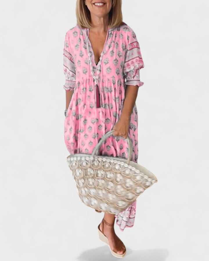 Lani - Boho Button Dress