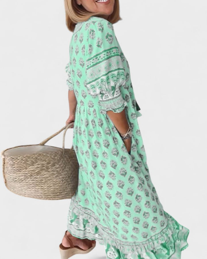 Lani - Boho Button Dress