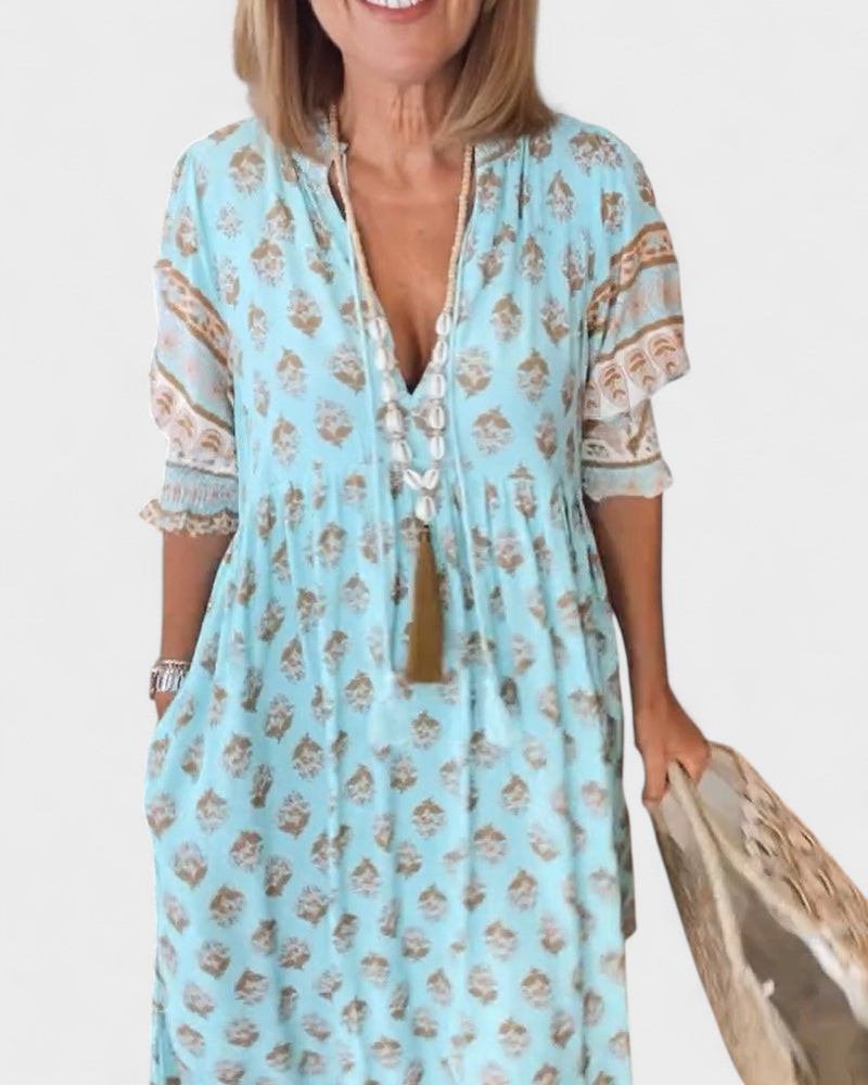 Lani - Boho Button Dress