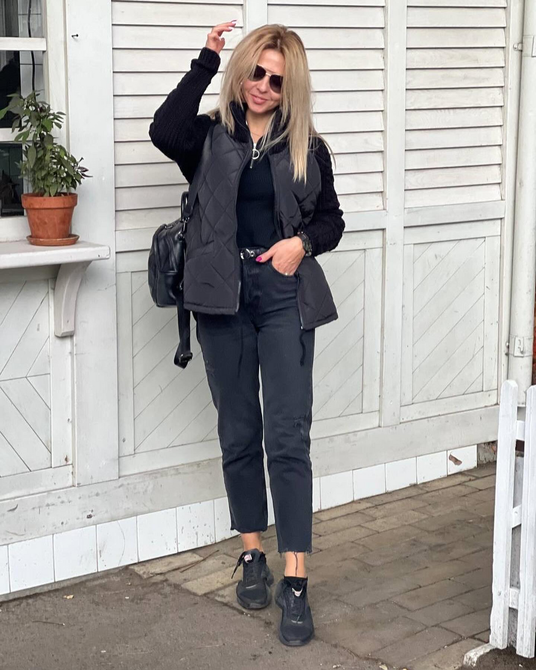 MORFA – STYLISH PATCHWORK KNITTED JACKET