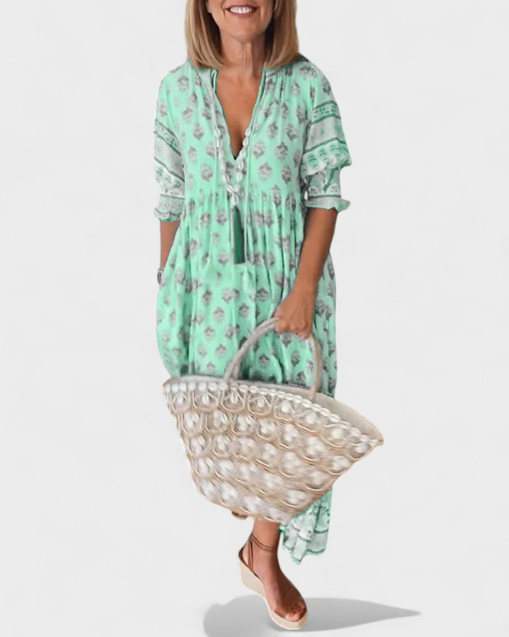 Lani - Boho Button Dress