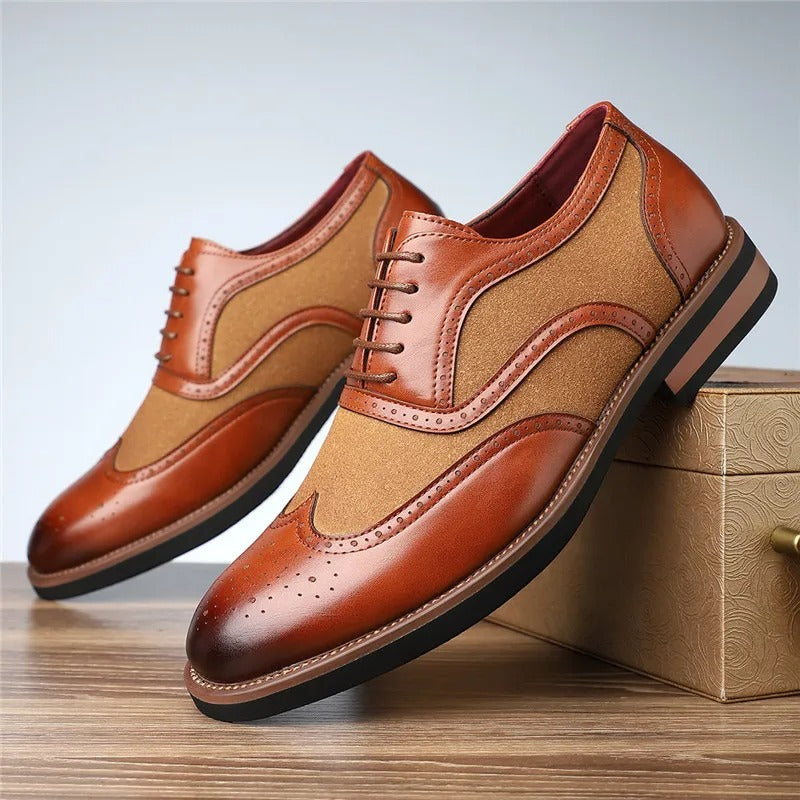 Brookfield Leather & Suede Oxfords
