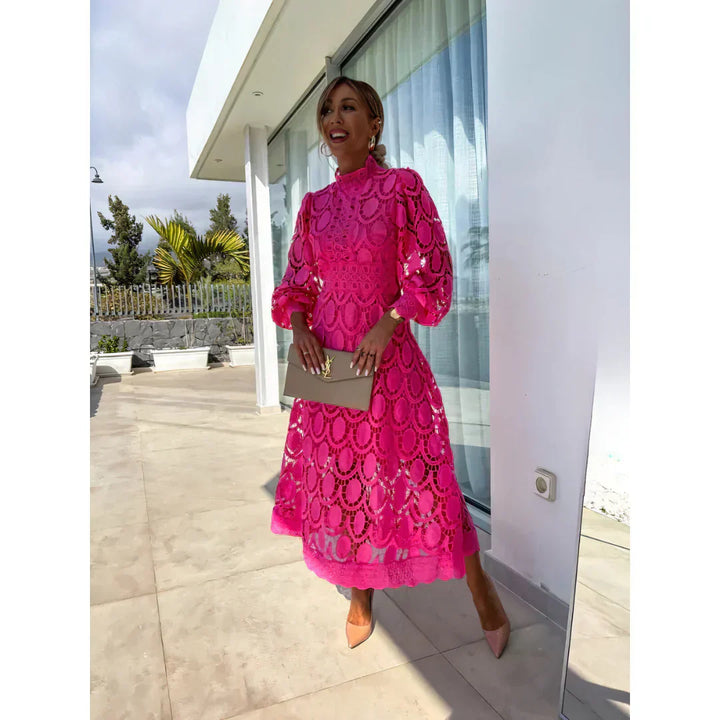 ROSHEL -  ELEGANT LACE DRESS