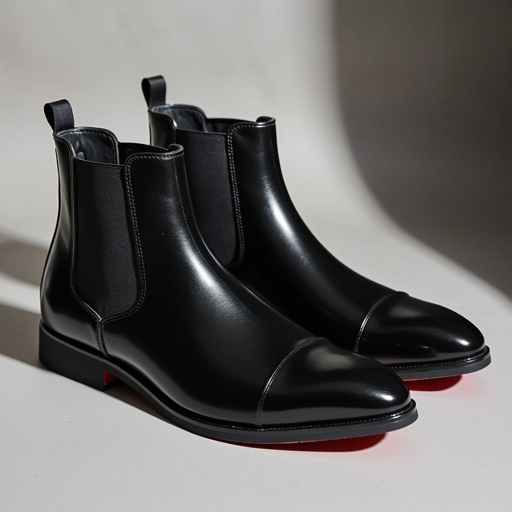 Giovanni Rossi Leather Chelsea Boots
