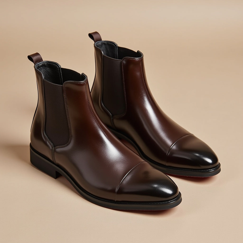 Giovanni Rossi Leather Chelsea Boots