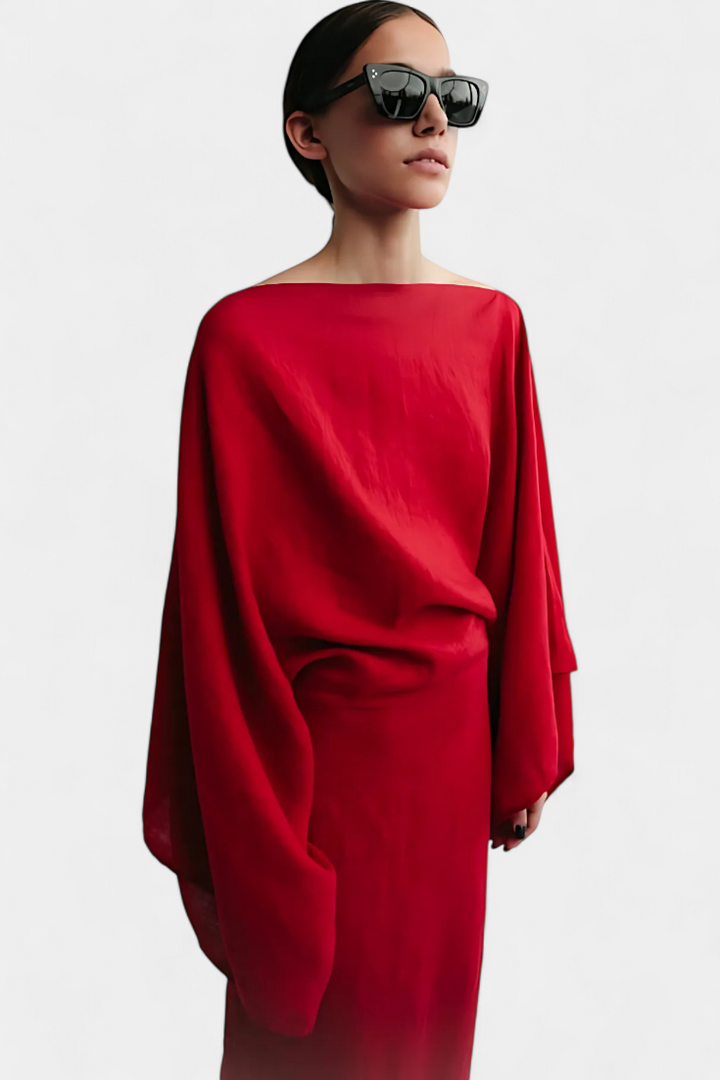 ZAYANA – STYLISH LINEN & COTTON KIMONO DRESS