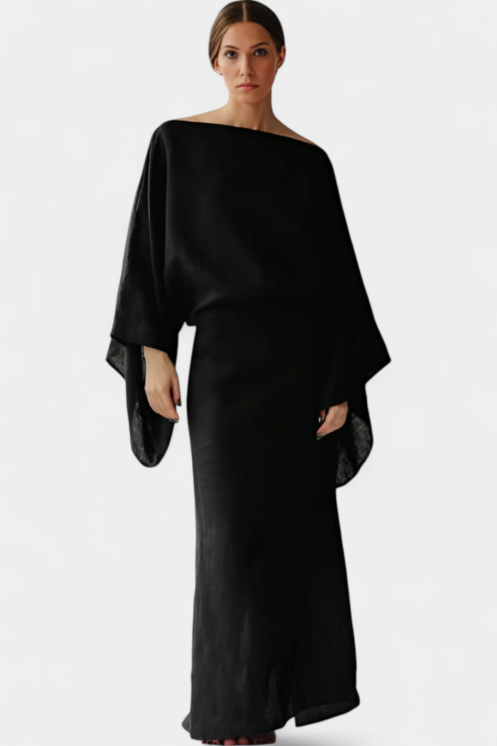 ZAYANA – STYLISH LINEN & COTTON KIMONO DRESS