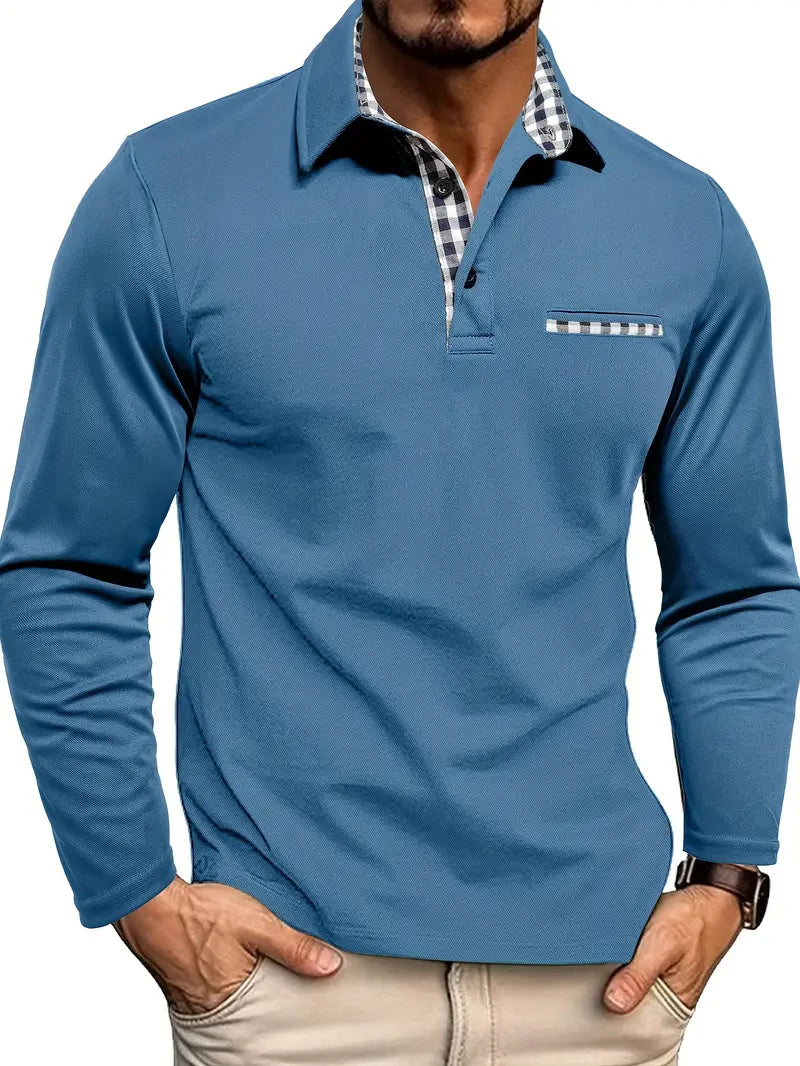 CALYNEA – MEN’S LONG-SLEEVE POLO
