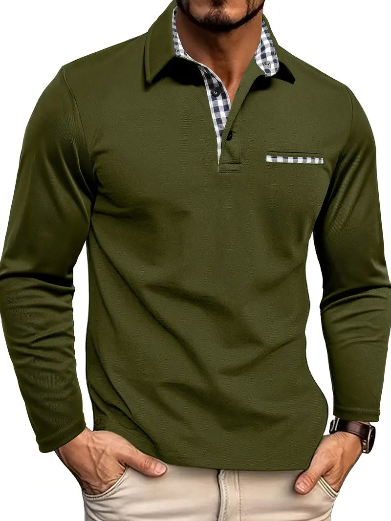 CALYNEA – MEN’S LONG-SLEEVE POLO