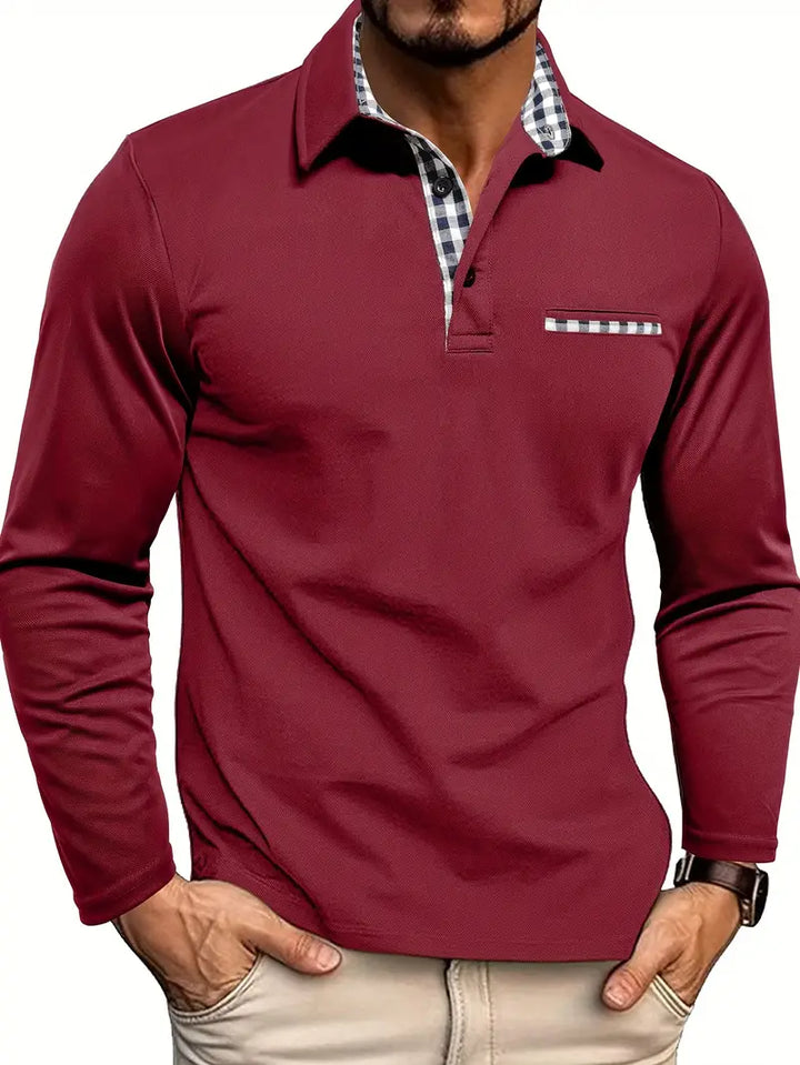 CALYNEA – MEN’S LONG-SLEEVE POLO