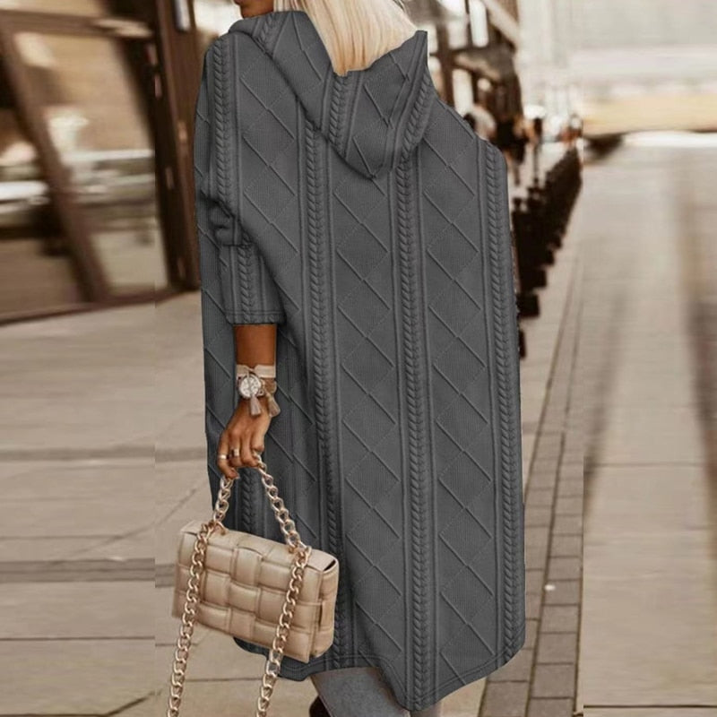 VERALYN – EXTENDED LENGTH HOODED CARDIGAN